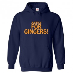 Justice For Gingers Funny Unisex Novelty Kids and Adults Pullover Hoodie